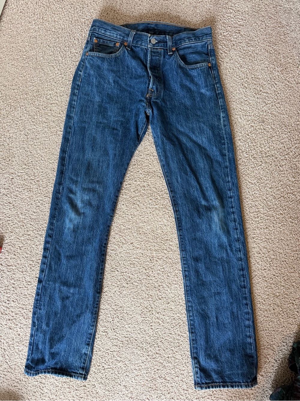 Men's 501 Straight Denim Jeans in Classic Blue